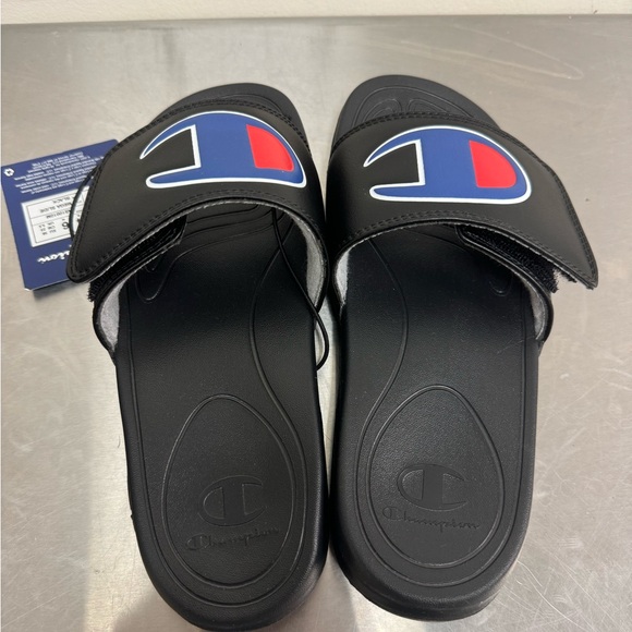 Champion Mega Slide Sandals, Black, Women's Size 6 - Picture 5 of 6